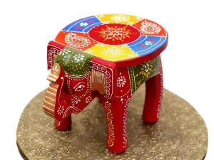 Wooden Elephant Stool