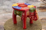 Wooden Elephant Stool