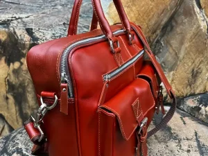 Vintage Leather Messenger Bag