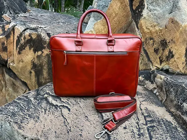 Vintage Leather Messenger Bag