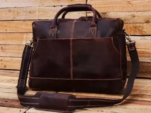 Men's Leather Messenger Bag