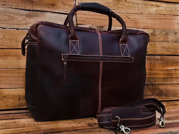 Men's Leather Messenger Bag