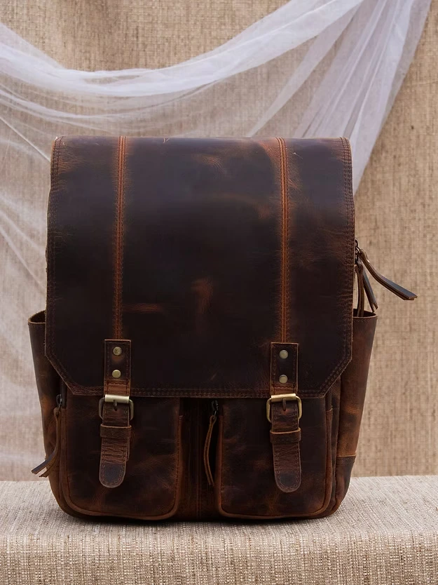Vintage Leather Rucksack