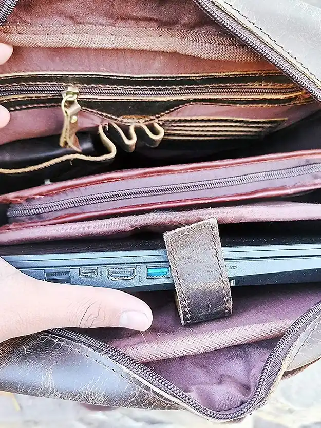 Rustic Leather Backpack