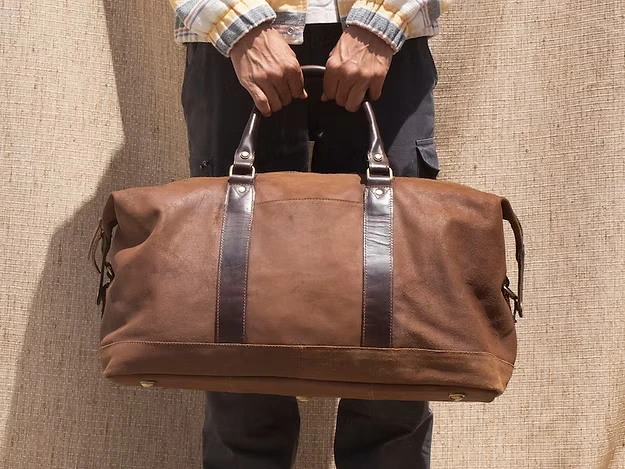 Classic Leather Duffle Bag
