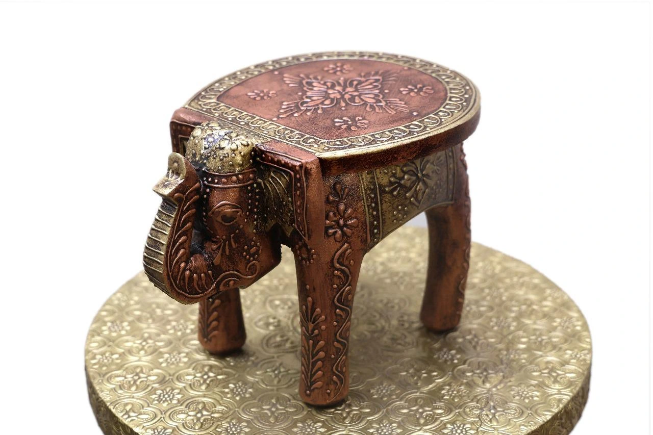 Wooden Elephant Stool