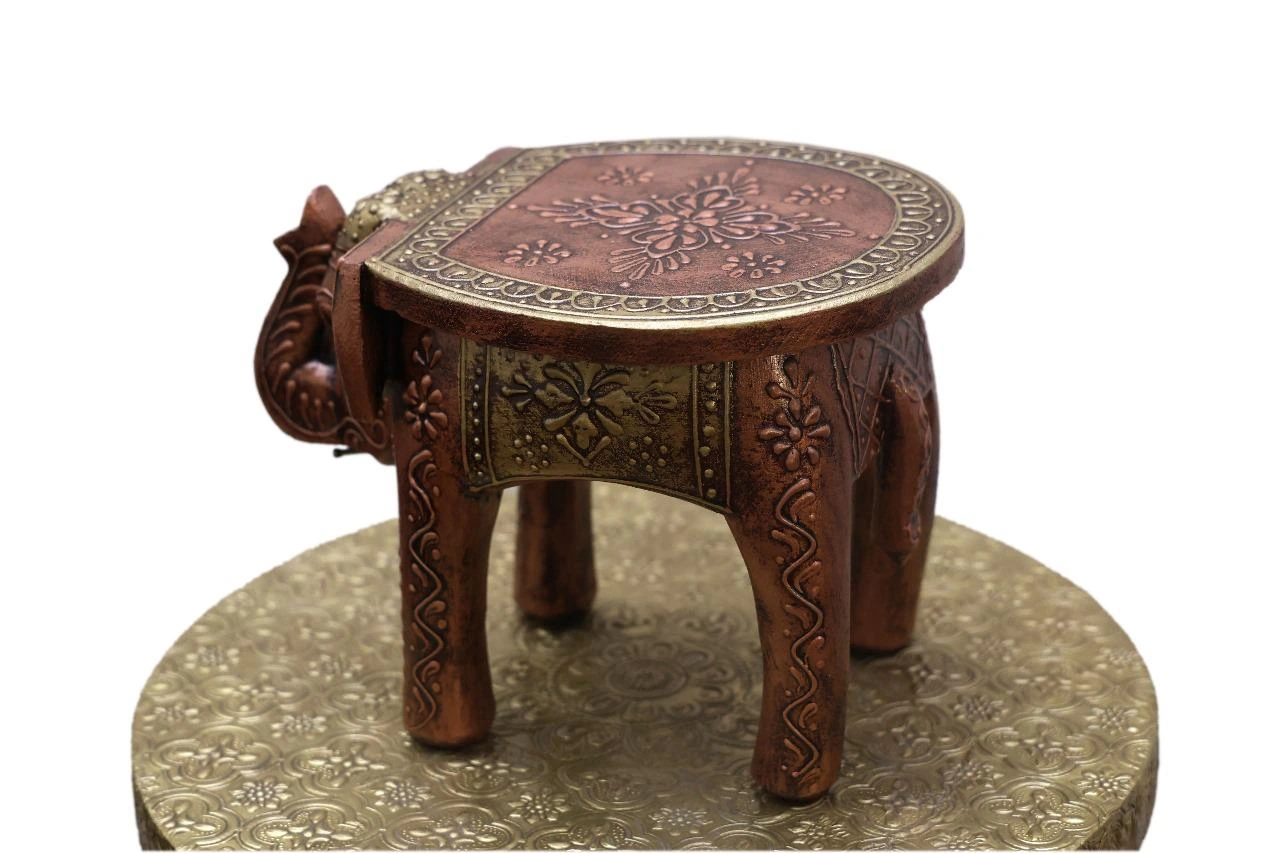 Wooden Elephant Stool