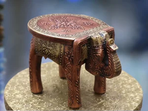 Wooden Elephant Stool