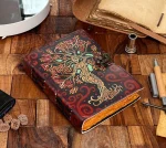 Colorful Mother of Earth Leather Journal