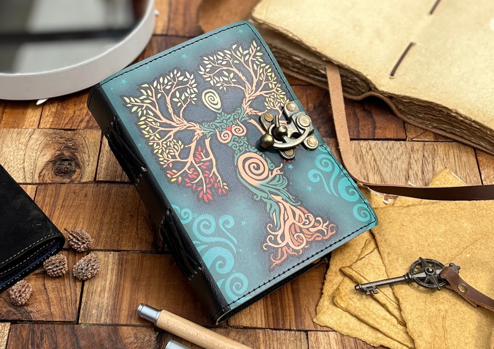 Vintage Leather Journal- Mother of Earth