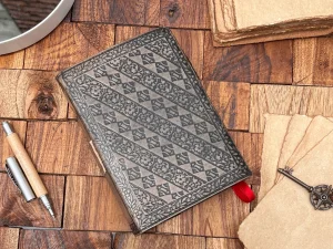 Wolf Embossed Leather Journal