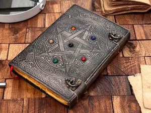 Antique Pentagram Leather Journal