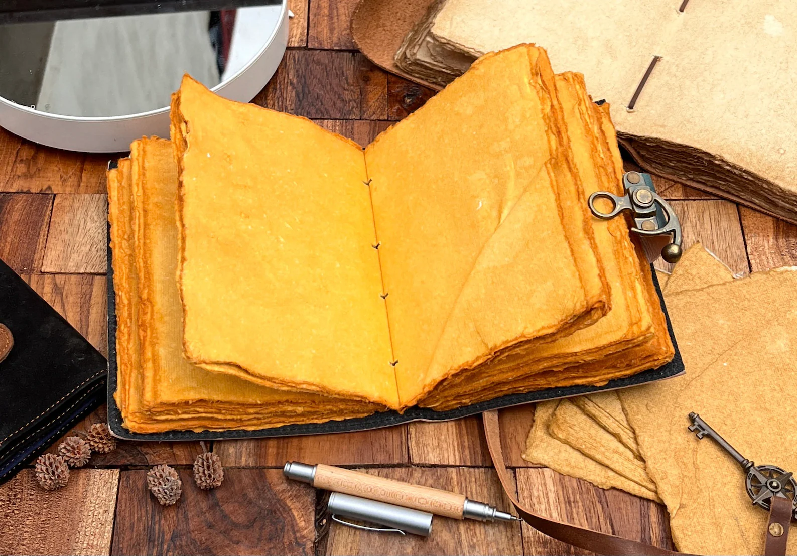 Vintage Leather Journal- Mother of Earth