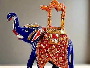 Meenakari Ambawadi Elephant Statue