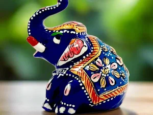 Meenakari Appu Elephant Statue