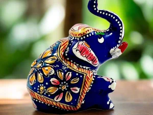 Meenakari Appu Elephant Statue