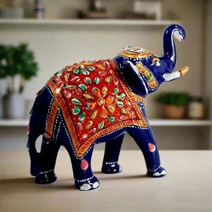 Meenakari Elephant Statue