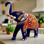 Meenakari Elephant Statue