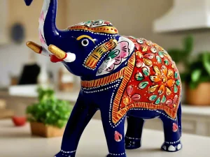 Meenakari Elephant Statue