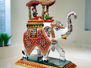 Meenakari Ambawadi Elephant Statue