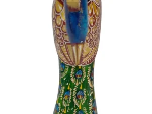 Wooden Hand-painted Peacock Face Wall Décor