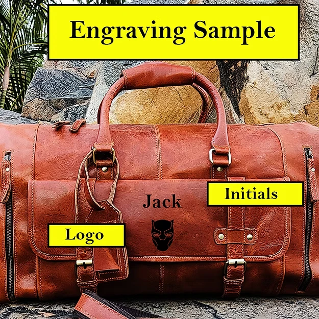 Vintage Duffle Bag with Shoe Compartment