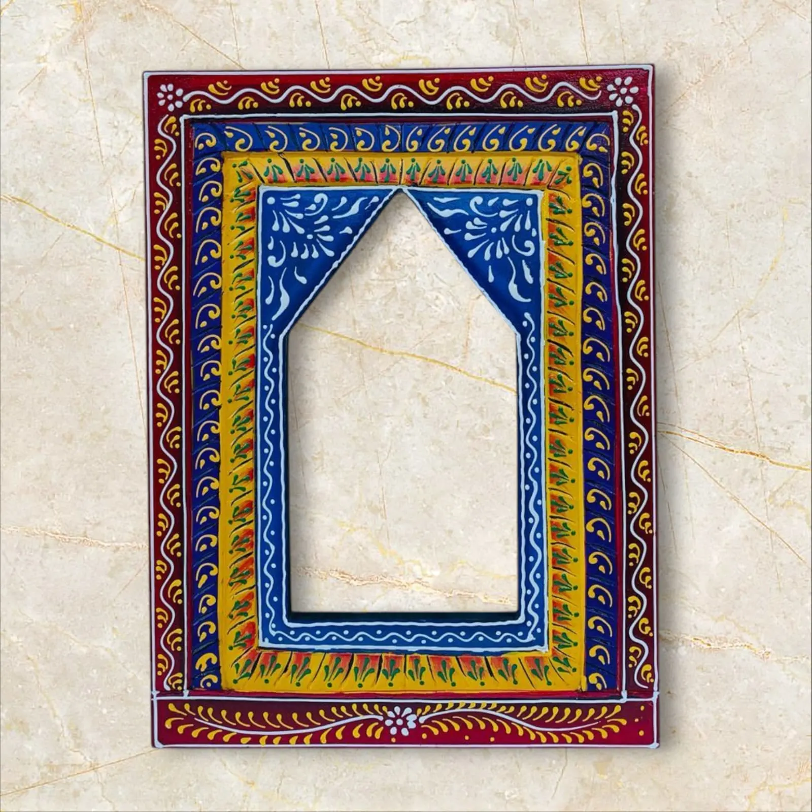 Hand-Painted Wooden Wall Frame
