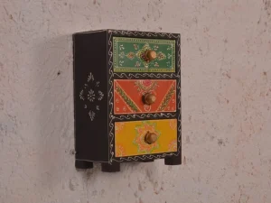 Hand-Painted Small Wooden Drawer