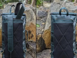 Leather Backpack cum Duffle