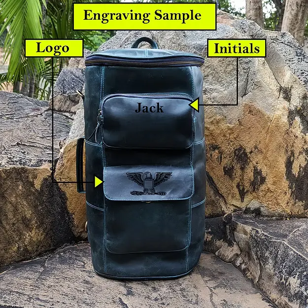 Leather Backpack cum Duffle