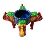 Elephant-Shaped Wooden Bowl