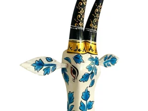 Hand-Painted Wooden Cow Wall Piece