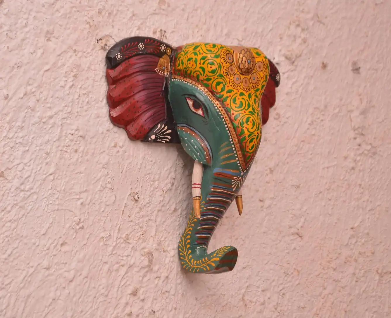 Antique Elephant Face