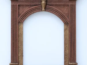 Brown Traditional Wooden Jarokha