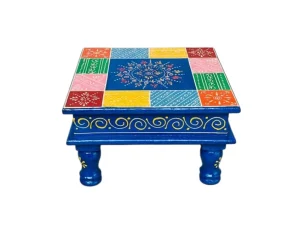 Hand-painted Wooden Chowki